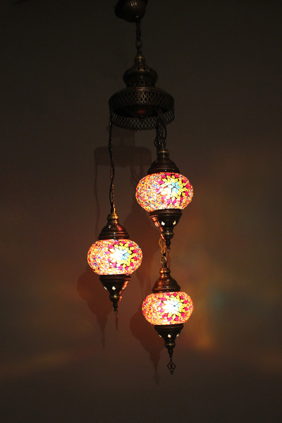 3in1 Antique Mosaic Sultan Chandelier